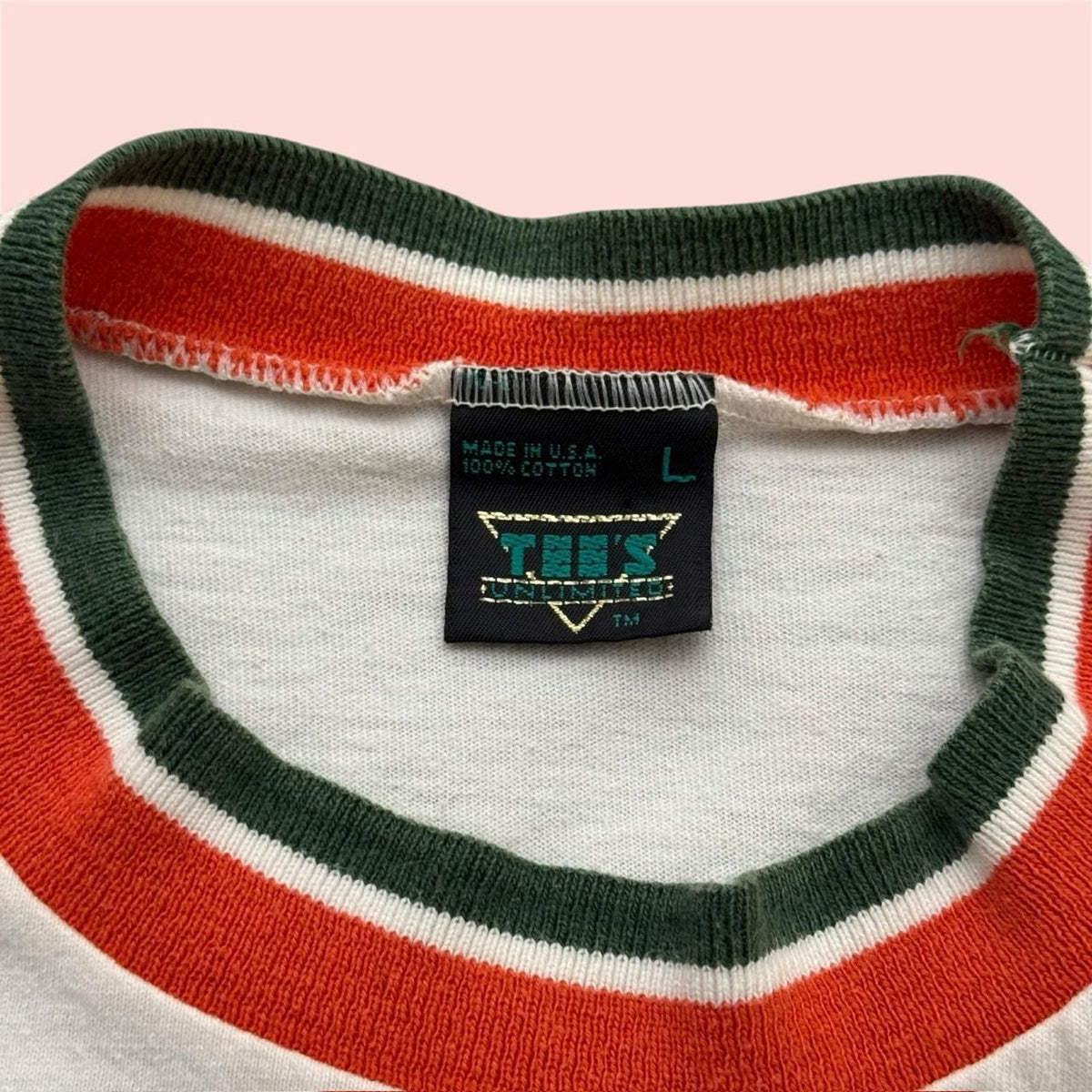 Vintage 90s Tee’s Unlimited Miami Hurricanes College Shirt Mens Large