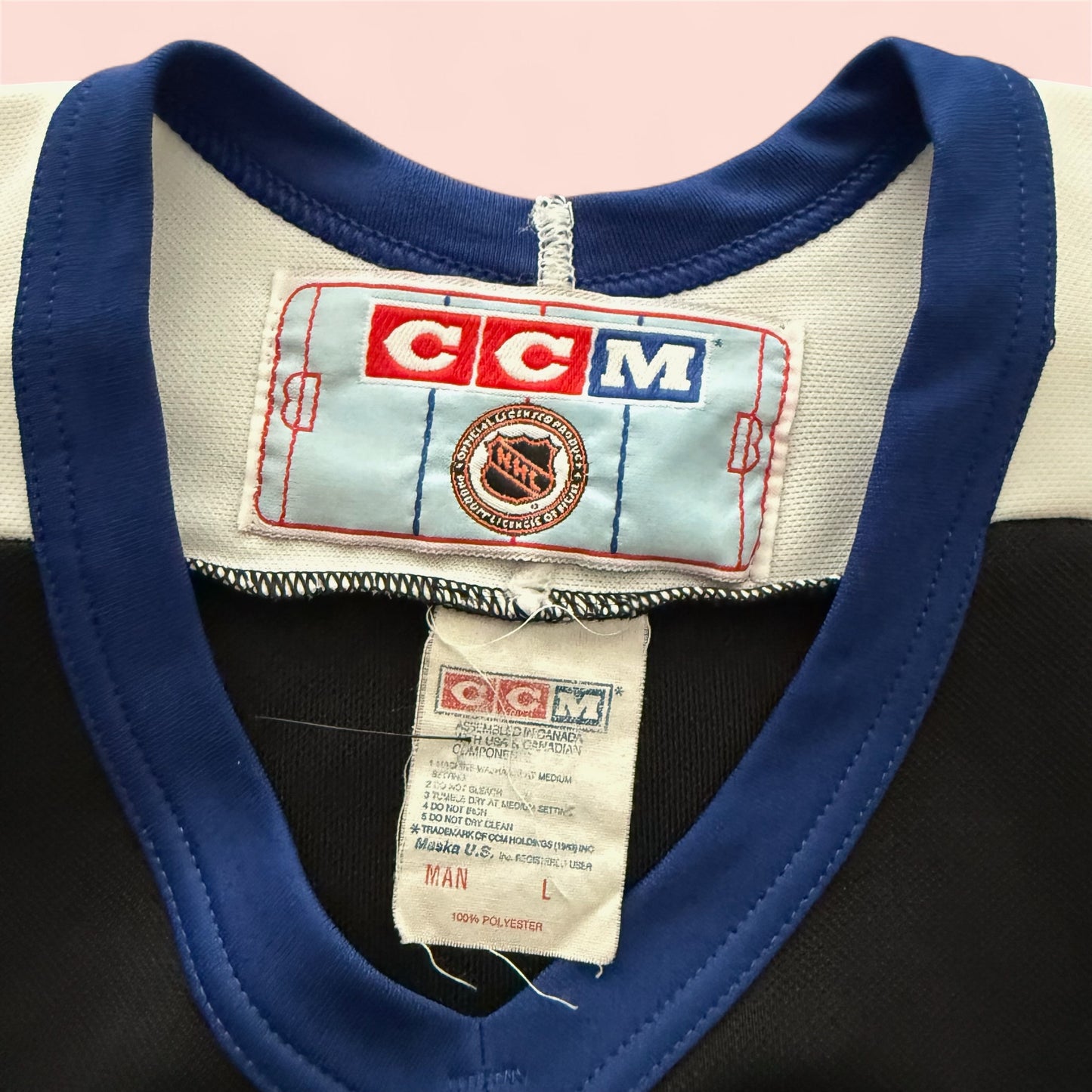 Vintage CCM NHL Tampa Bay Lightning Hockey Jersey Mens Large