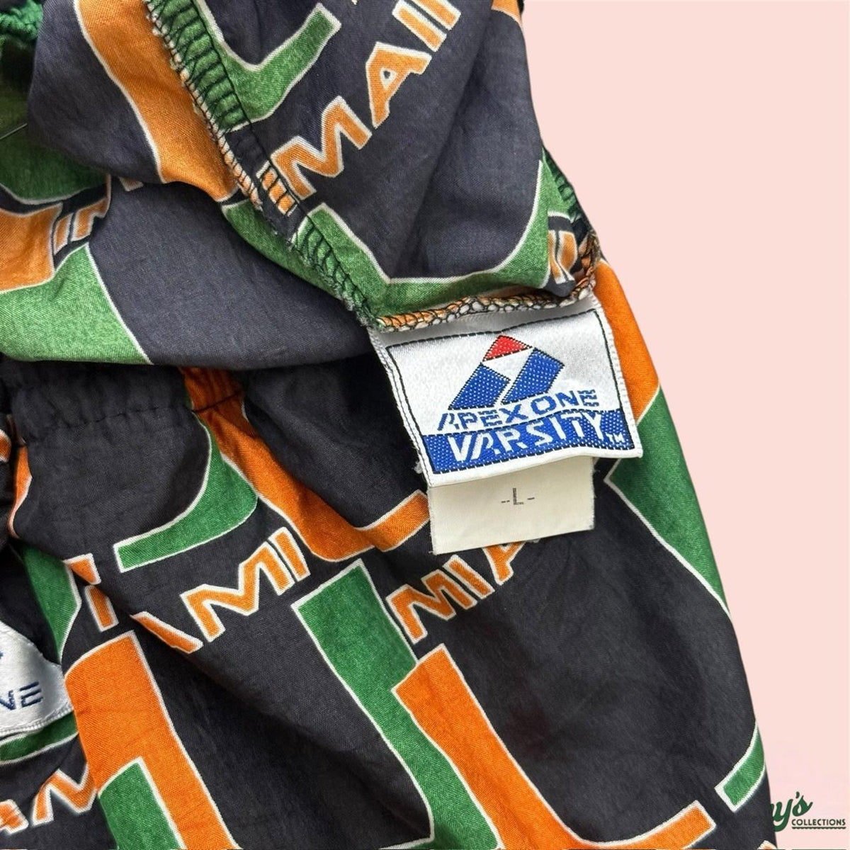 Vintage 90s Apex One Varsity Miami Hurricanes Pants Mens Large