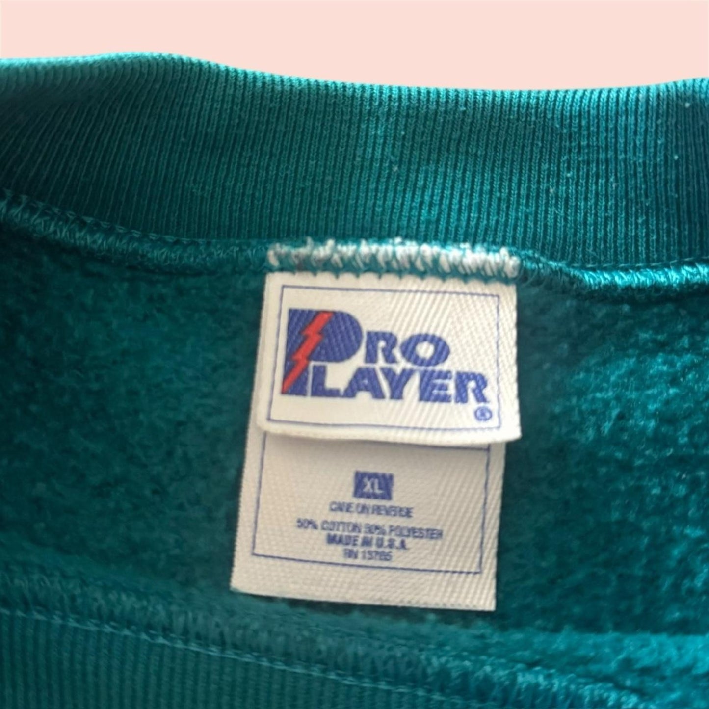 Vintage Pro Player NFL Miami Dolphins Football Crewneck Sweatshirt Mens XL