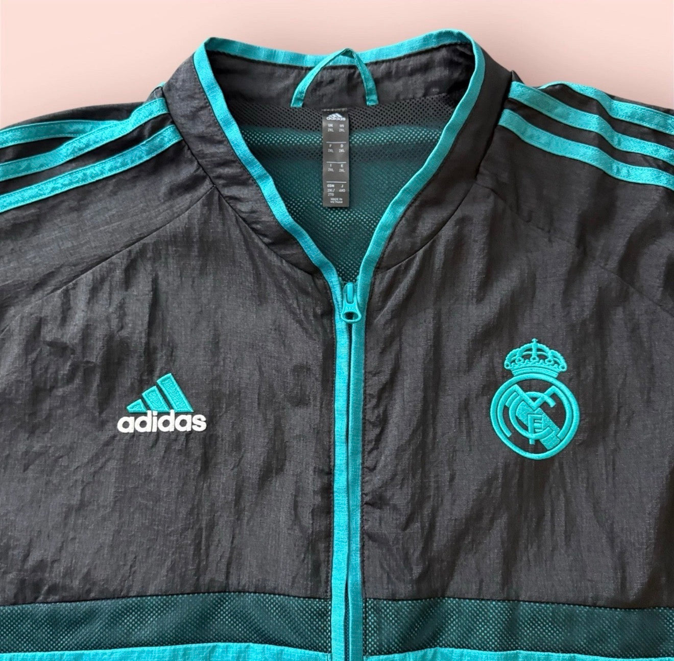 Adidas Real Madrid Soccer Training Woven Track Jacket Mens 2XL
