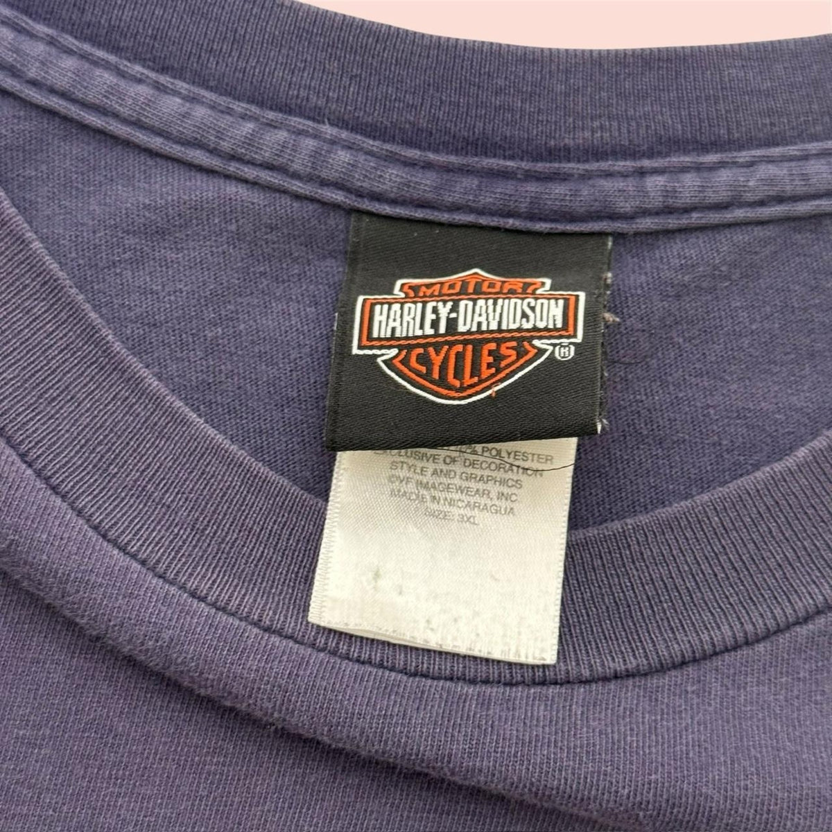 Vintage 00s Y2K Harley Davidson Washington DC Bike LS Shirt Mens 3XL