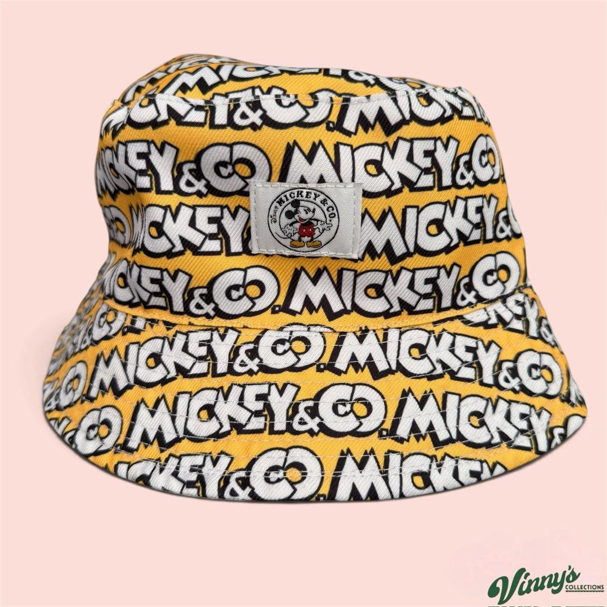 Vintage Disney Mickey & Co Reversible Bucket Hat