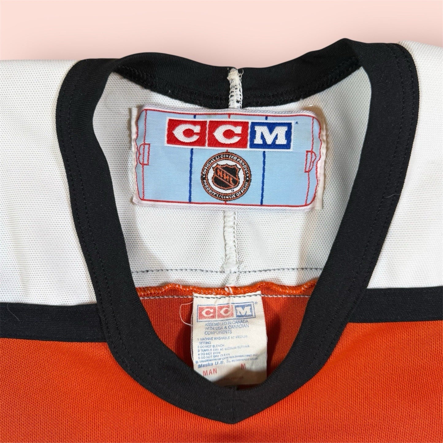Vintage CCM NHL Philadelphia Flyers Hockey Jersey Mens Medium