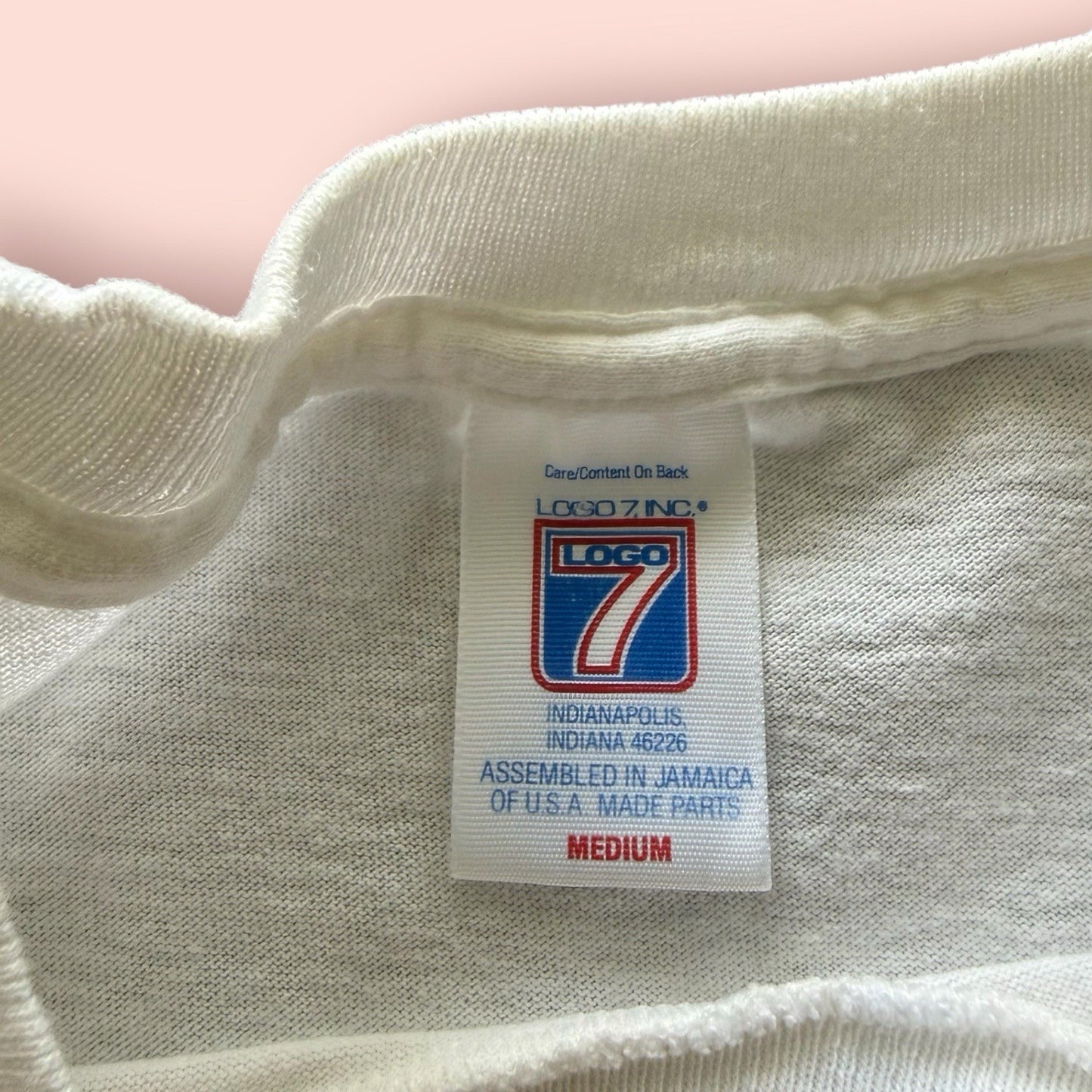 Vintage Logo 7 1994 World Cup USA First Round Soccer Shirt Mens Medium