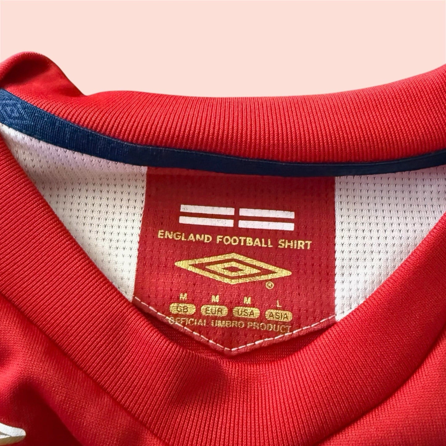 Umbro 2006 England Away Soccer Kit Jersey Mens Medium