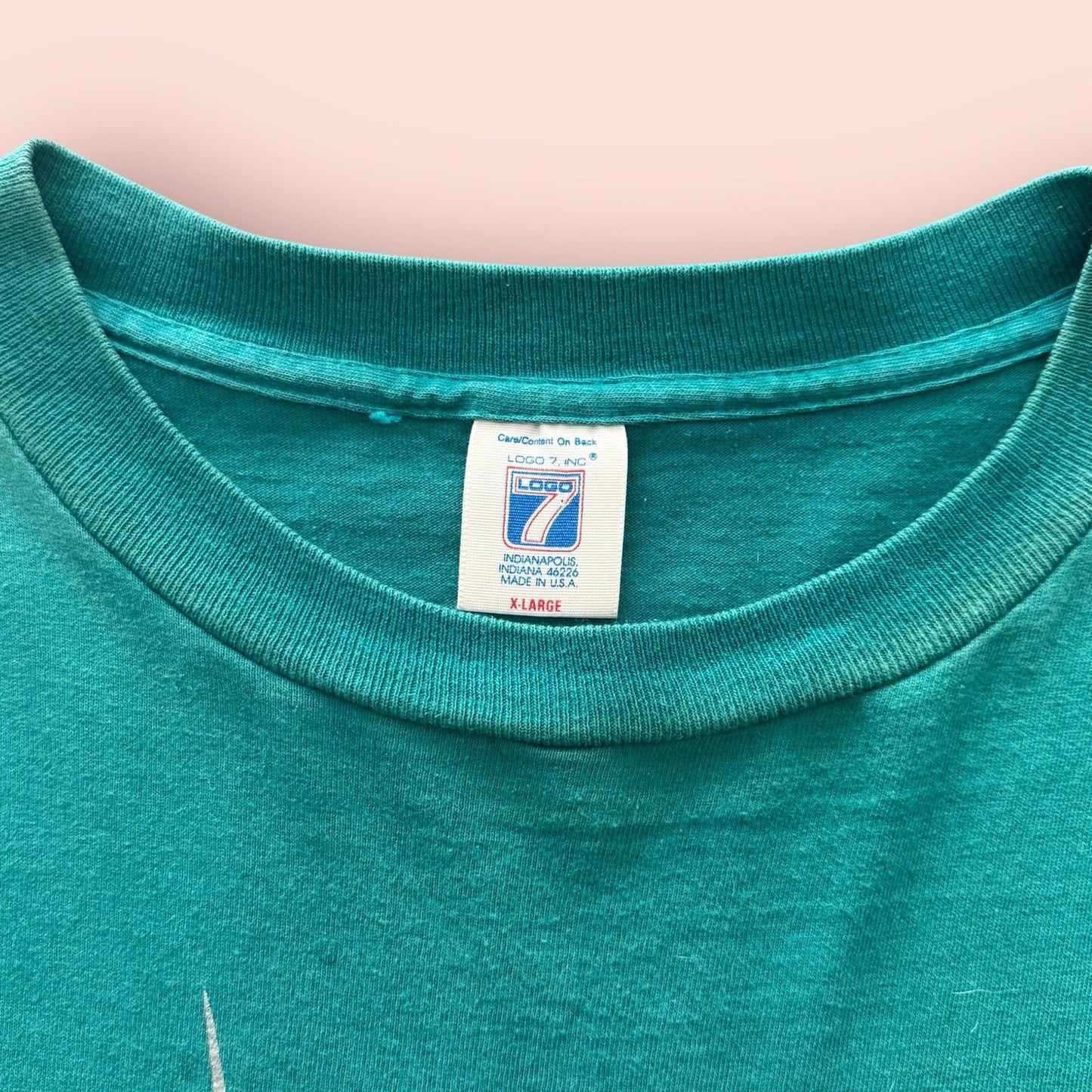 Vintage Logo 7 MLB Florida Marlins Baseball Shirt Mens XL