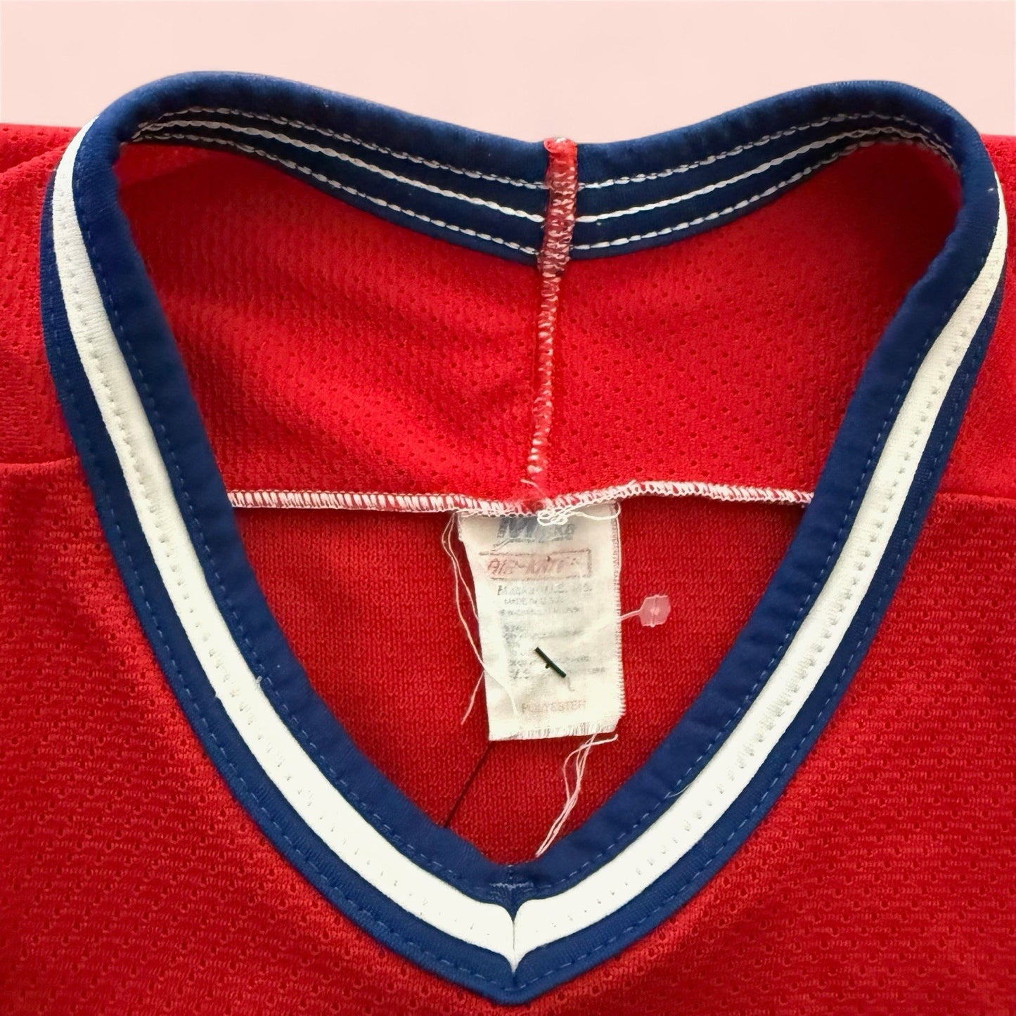 Vintage Maska Air Knit Montreal Canadiens Hockey Jersey Mens Large