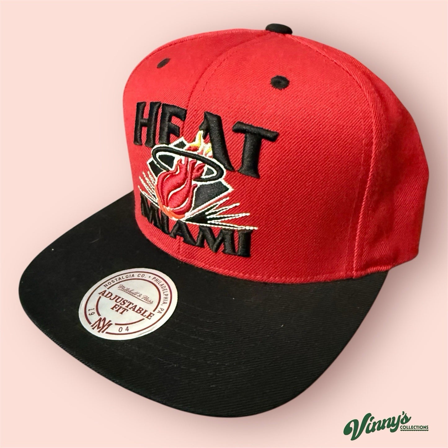 Mitchell & Ness NBA Miami Heat Basketball SnapBack Hat