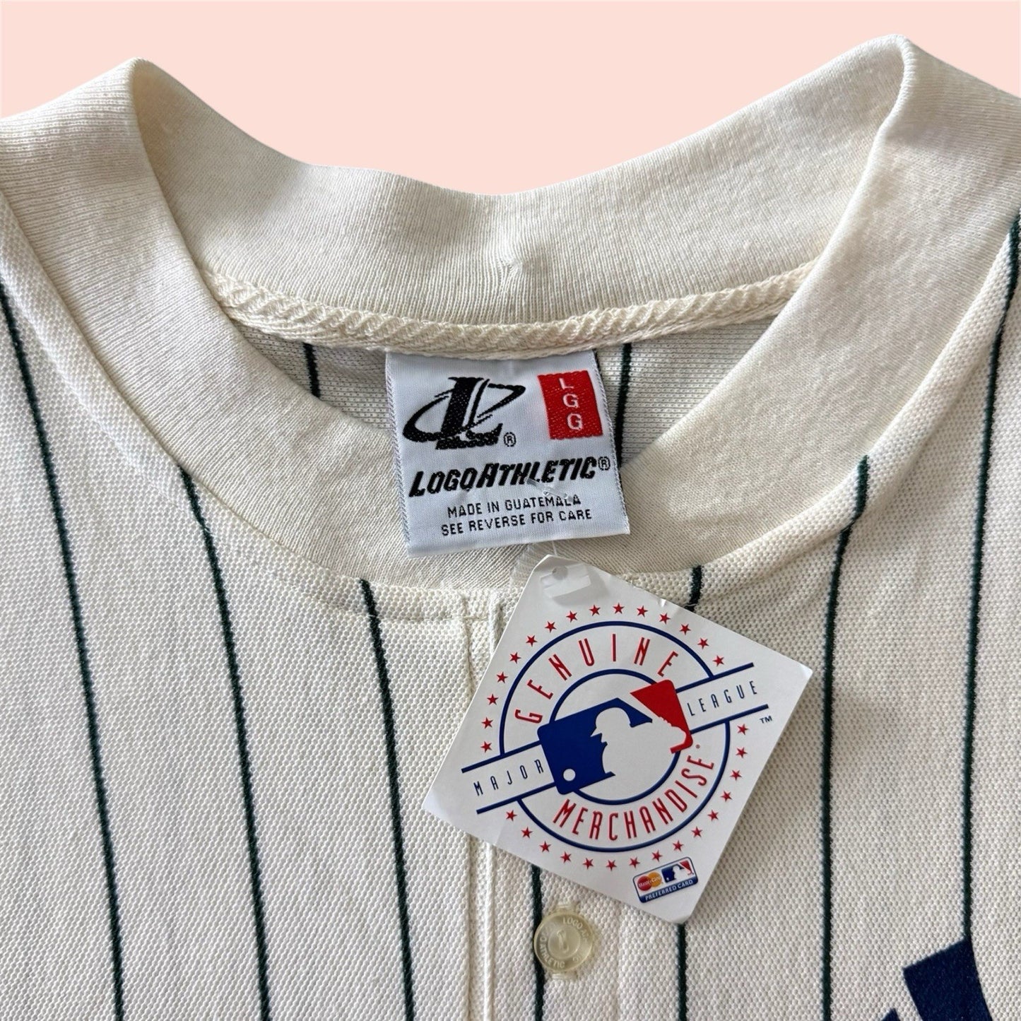 Vintage 2000 Logo Athletic MLB New York Yankees Baseball Shirt Mens Large