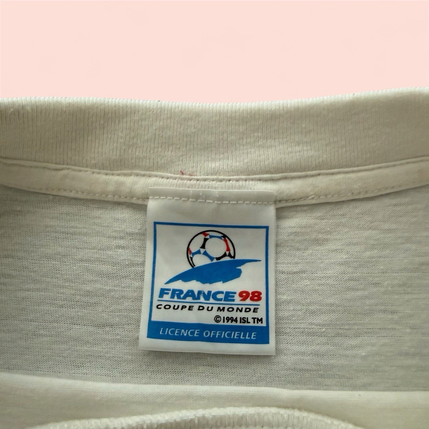 Vintage 1998 France World Cup Coupe Du Monde Soccer Shirt Mens Large