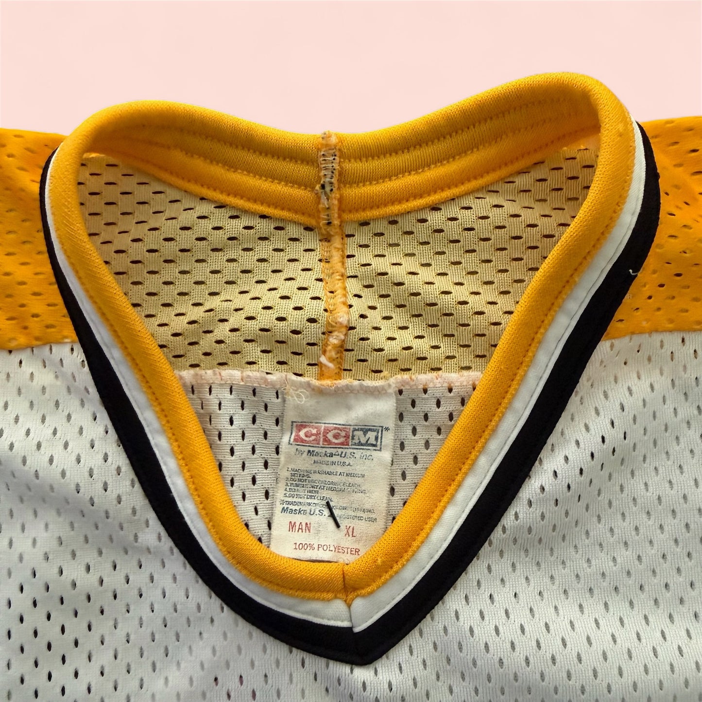 Vintage CCM NHL Pittsburgh Penguins Hockey Jersey Mens XL