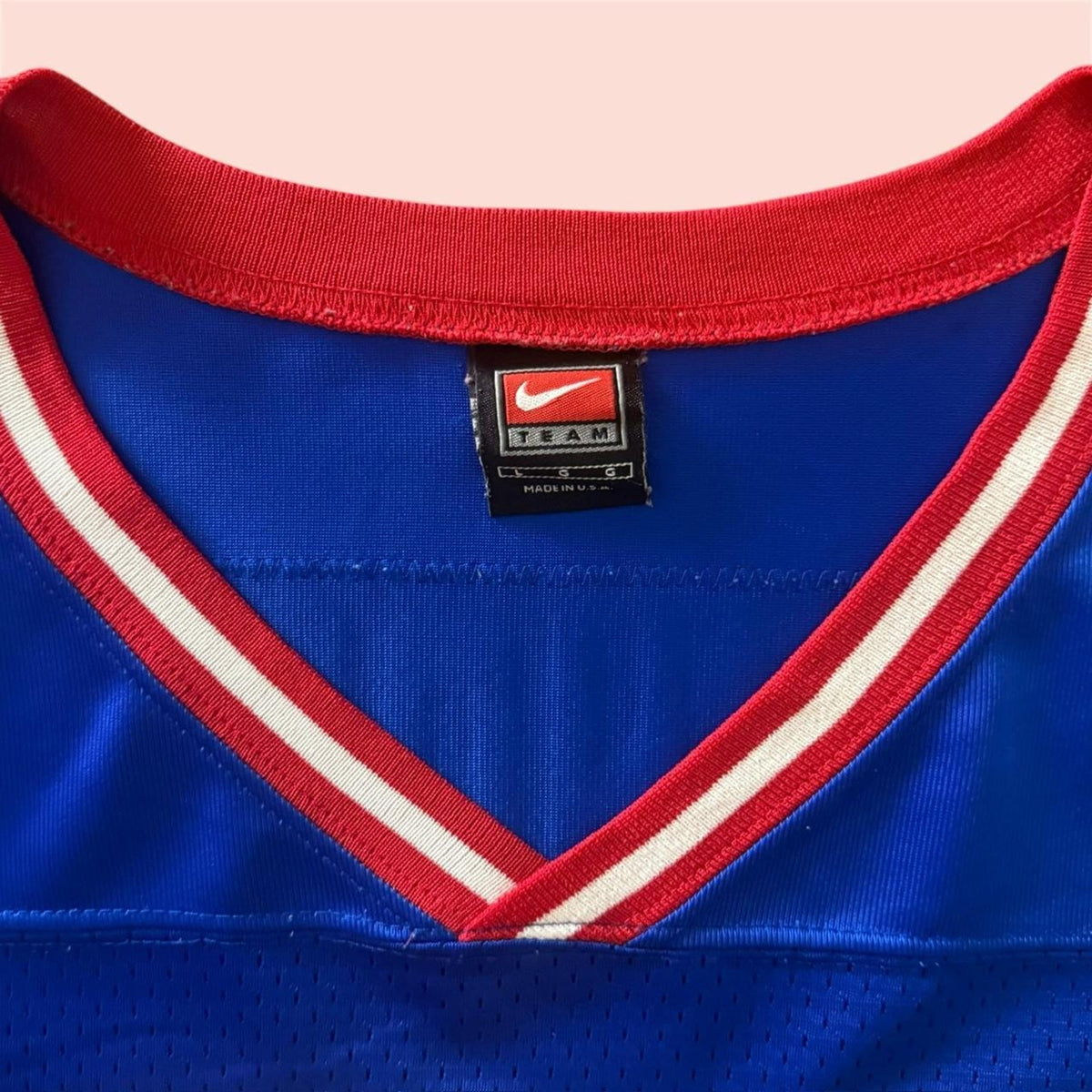 Vintage Nike NFL New York Giants Jason Seahorn Football Jersey Mens Large