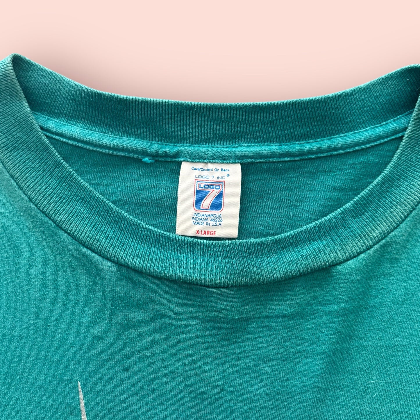 Vintage Logo 7 MLB Florida Marlins Baseball Shirt Mens XL