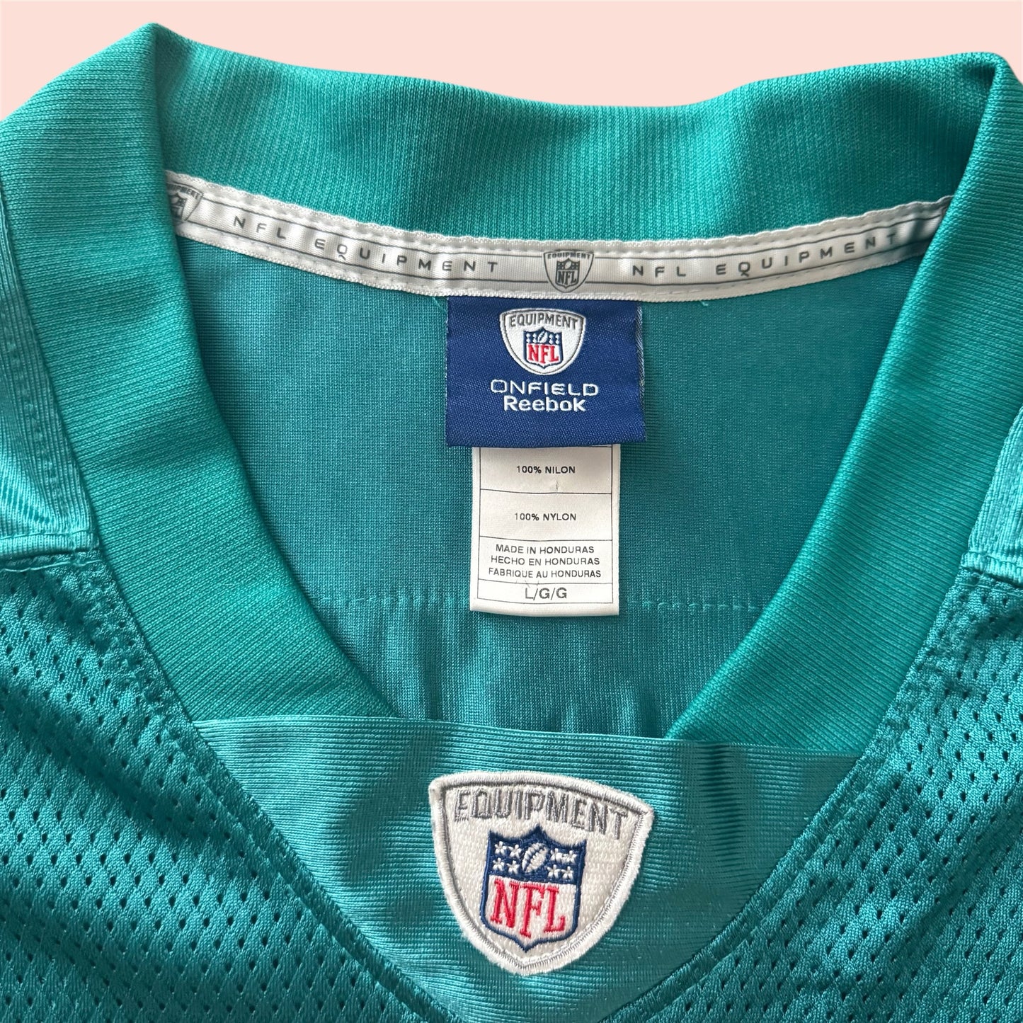 Reebok NFL Miami Dolphins Ronnie Brown Football Jersey Mens Large