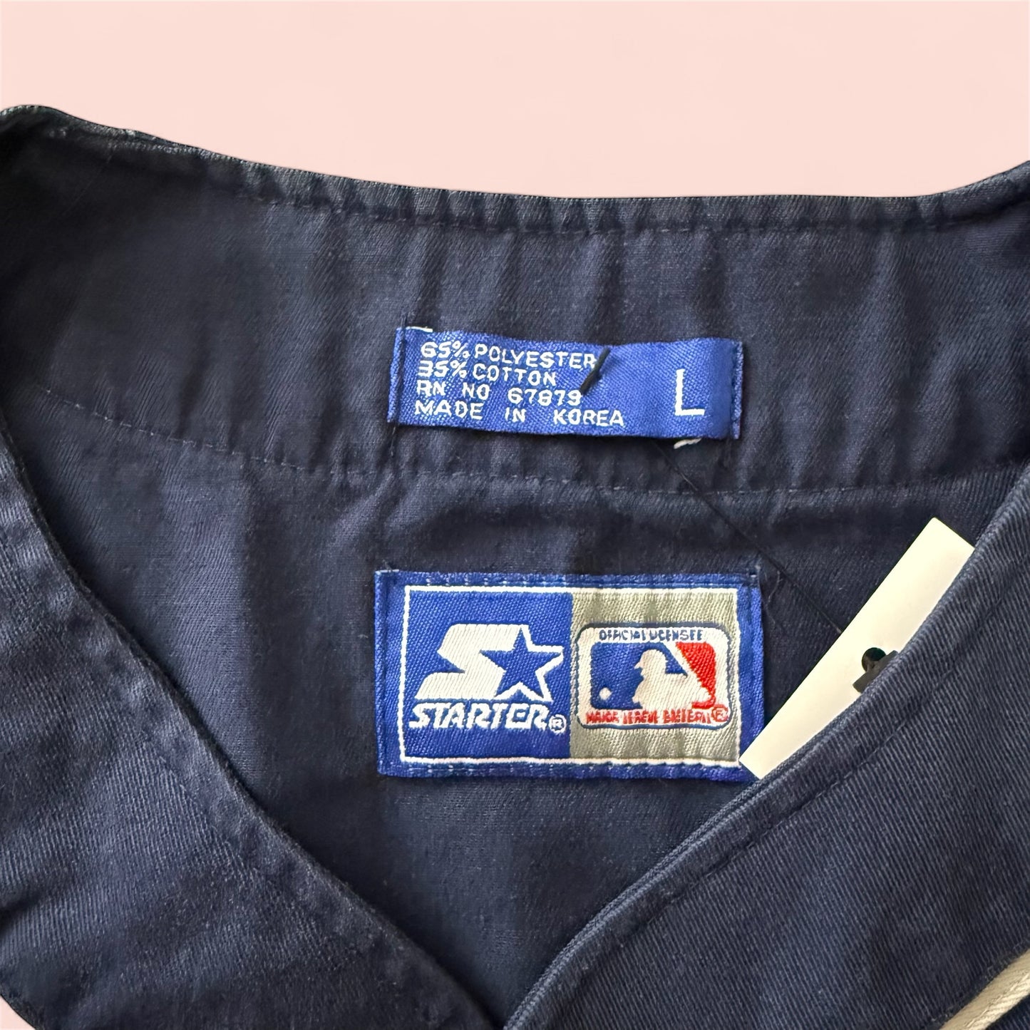 Vintage Starter MLB New York Yankees Baseball Jersey Mens Large