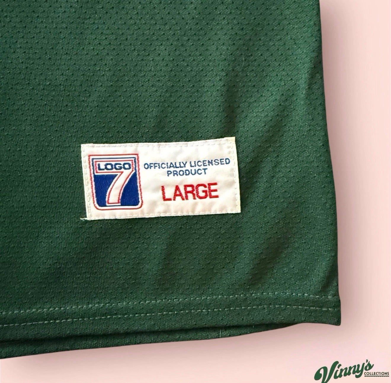 Vintage Logo 7 NFL Green Bay Packers Brett Favre Football Jersey Mens Large