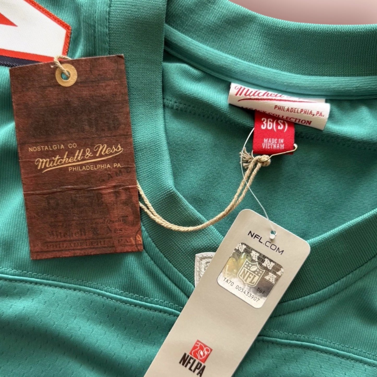 Mitchell & Ness NFL Miami Dolphins Zach Thomas Football Jersey Mens Small