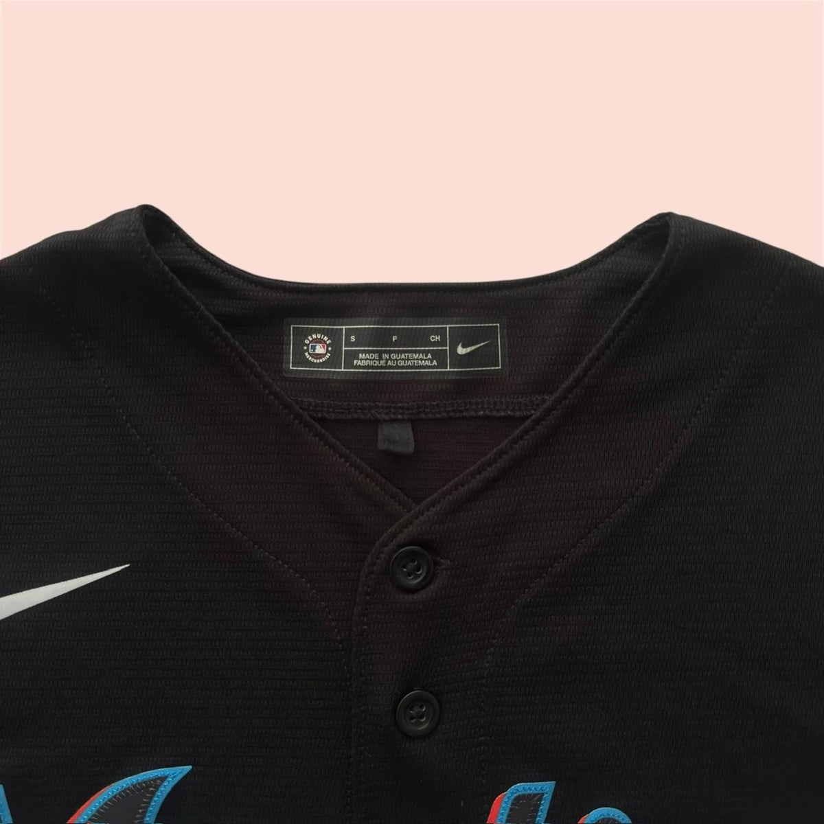 Nike MLB Miami Marlins Baseball Jersey Mens Small