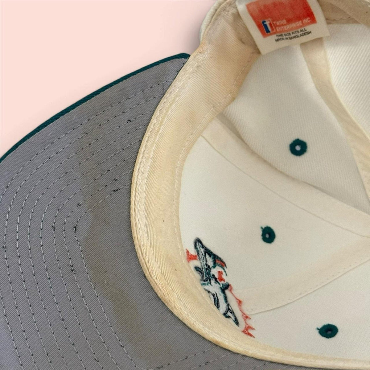 Vintage 90s Twins Enterprise Miami Dolphins Snapback Hat