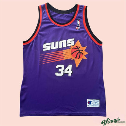 Champion NBA Phoenix Suns Charles Barkley Basketball Jersey Mens 44 Large