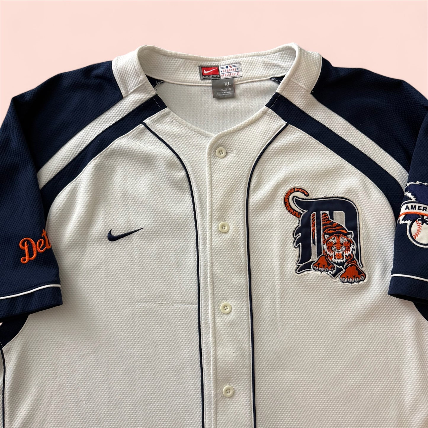 Nike MLB Detroit Tigers Baseball Jersey Mens XL