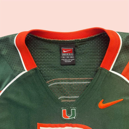 Vintage 00s Nike Miami Hurricanes Frank Gore Football Jersey Mens XL