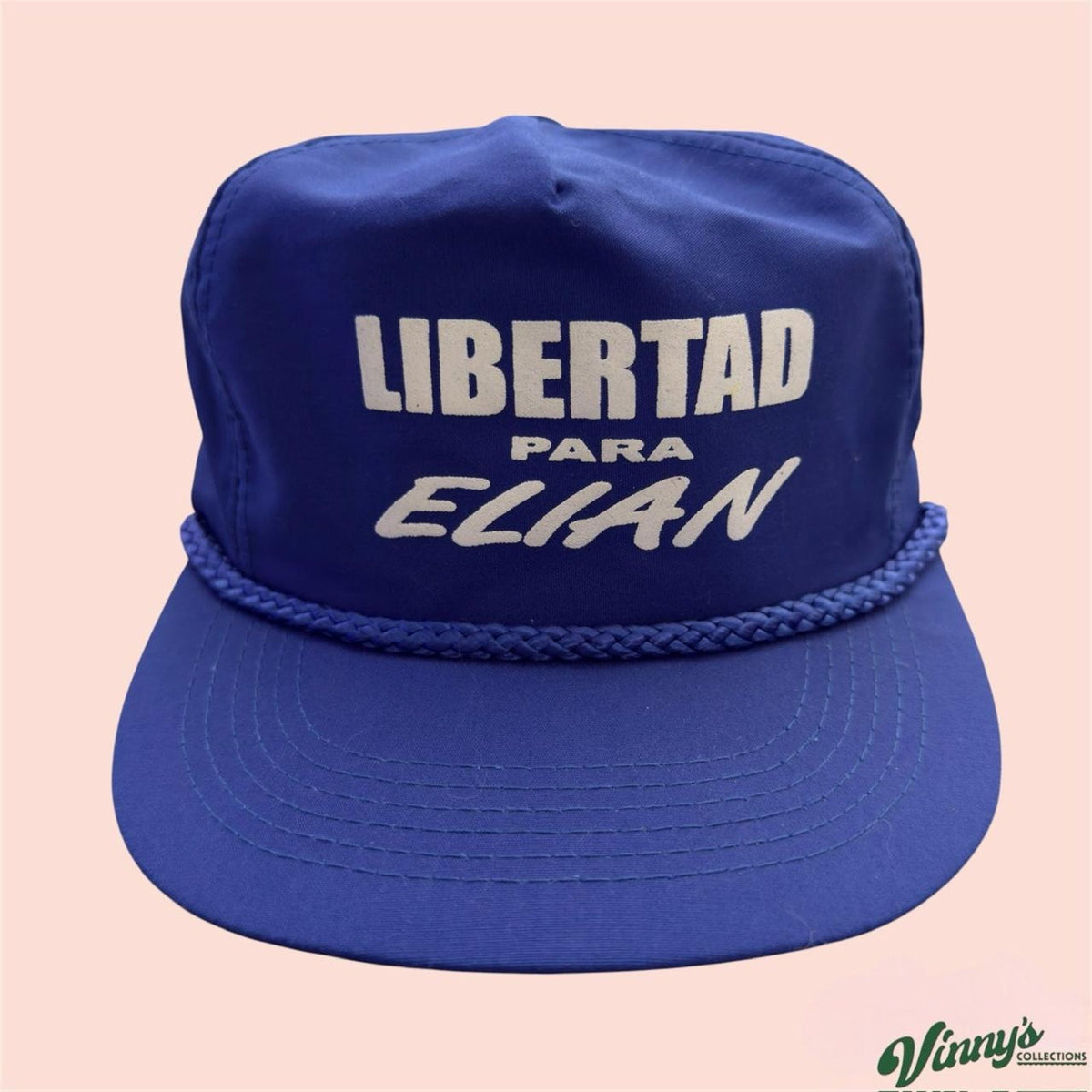 Vintage 90s Elian Gonzalez Libertad Para Elian Miami Cuba Strapback Hat