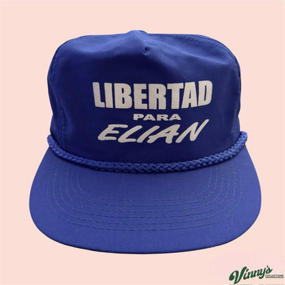 Vintage 90s Elian Gonzalez Libertad Para Elian Miami Cuba Strapback Hat