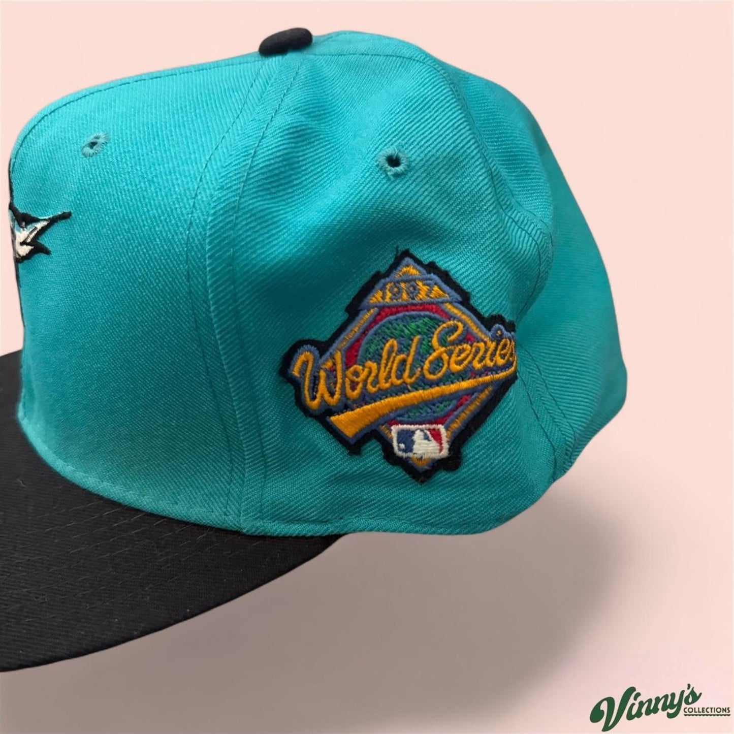 Vintage New Era 1997 Florida Marlins World Series Fitted Hat 7 3/8