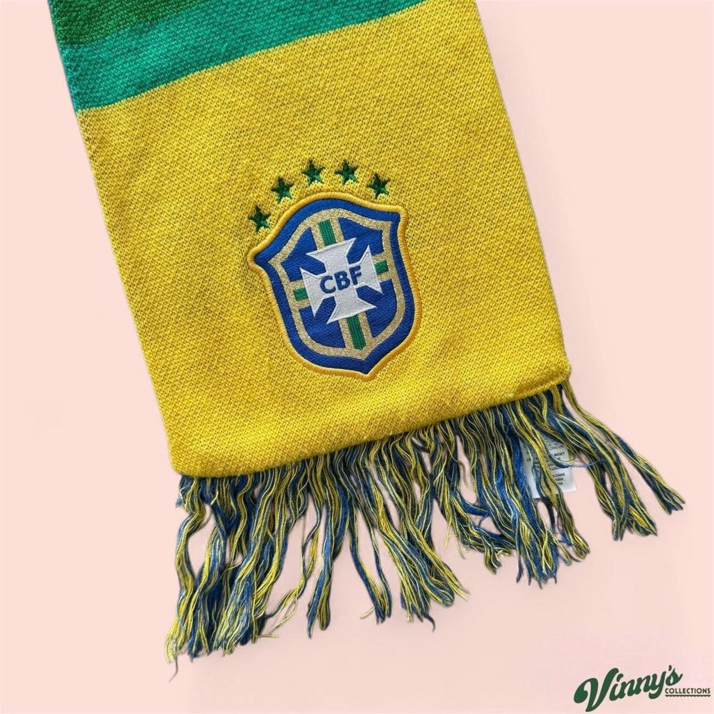 Vintage 00s Nike Brazil World Cup Soccer Scarf