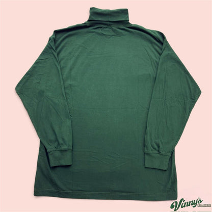 Vintage 90s Starter New York Jets Mock Neck LS Shirt Mens 2XL