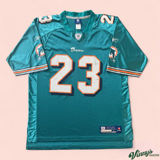 Reebok NFL Miami Dolphins Ronnie Brown Football Jersey Mens Large
