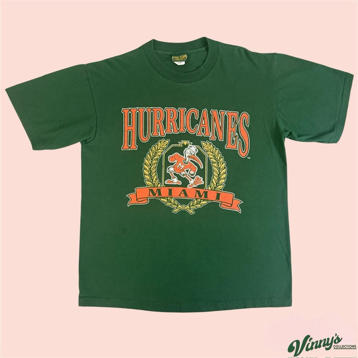Vintage 90s Home Team Advantage Miami Hurricanes College Shirt Mens XL