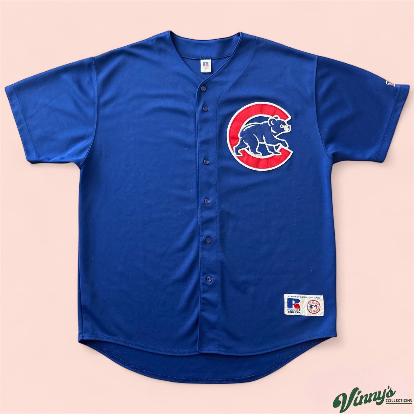 Russell Athletic MLB Chicago Cubs Baseball Jersey Mens XL