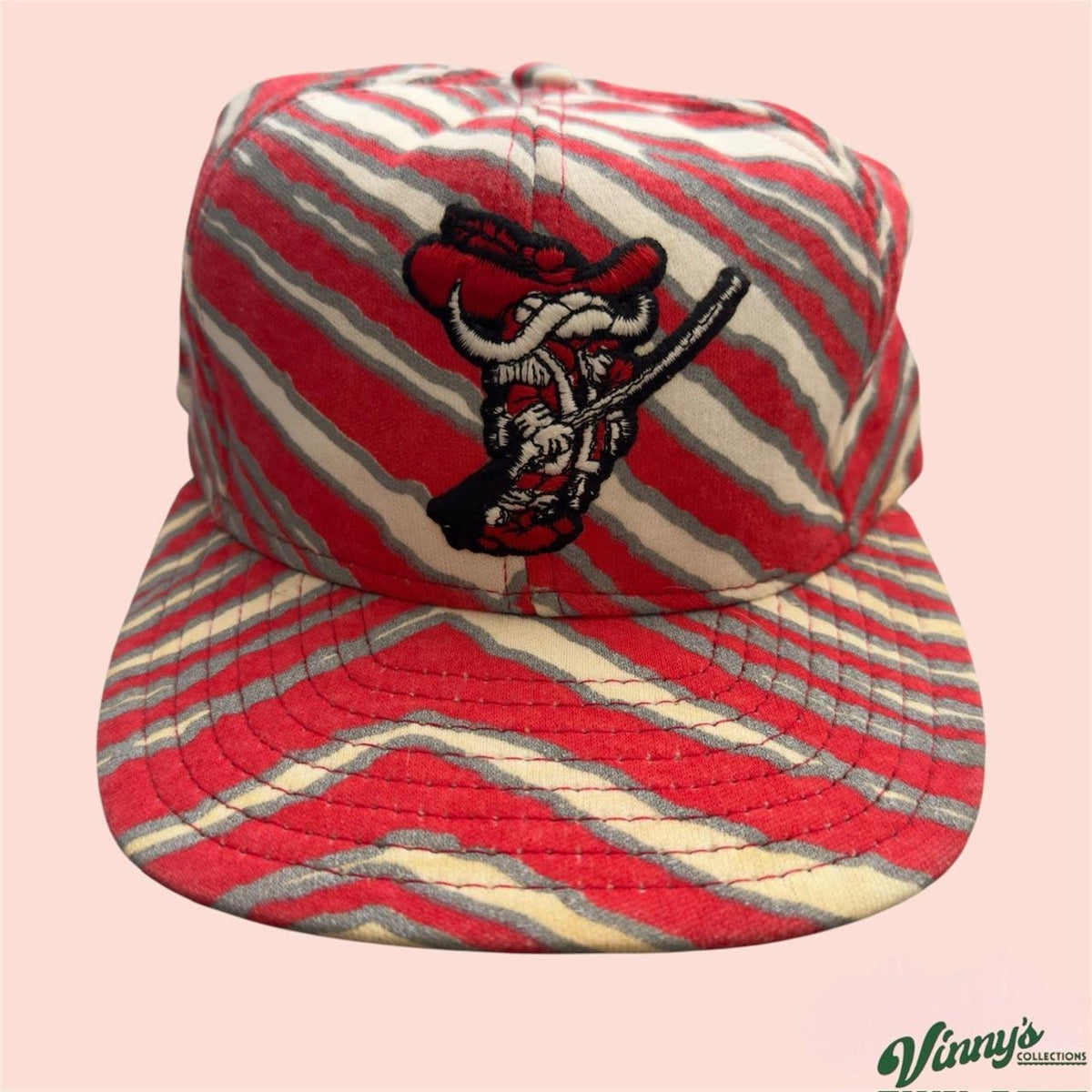 Vintage 90s Zubaz UNLV Runnin Rebels College Snapback Hat