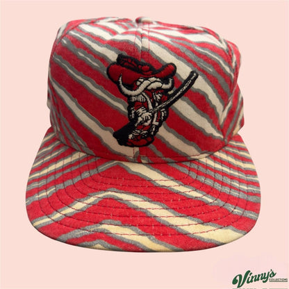 Vintage 90s Zubaz UNLV Runnin Rebels College Snapback Hat