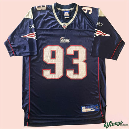 Vintage Reebok New England Patriots Richard Seymour Football Jersey Mens Large