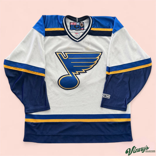 Vintage CCM NHL St Louis Blues Hockey Jersey Mens Large