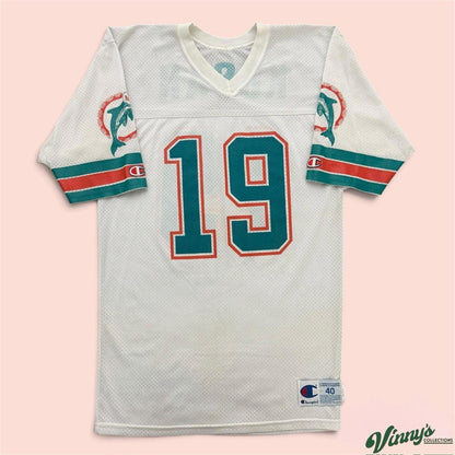 Vintage 90s Champion Miami Dolphins Bernie Kosar Football Jersey Mens 40 Medium