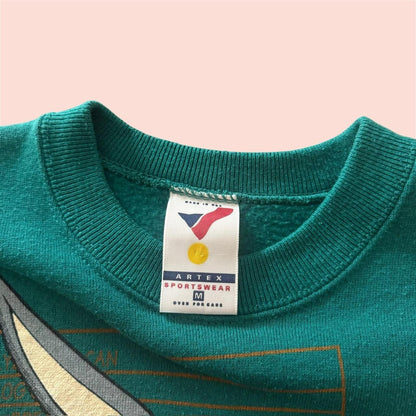 Vintage 90s Artex Sportswear Bugs Bunny Crewneck Sweatshirt Mens Medium