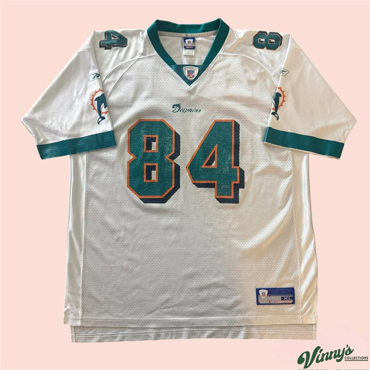 Vintage 00s NFL Reebok Miami Dolphins Chris Chambers Football Jersey Mens XL