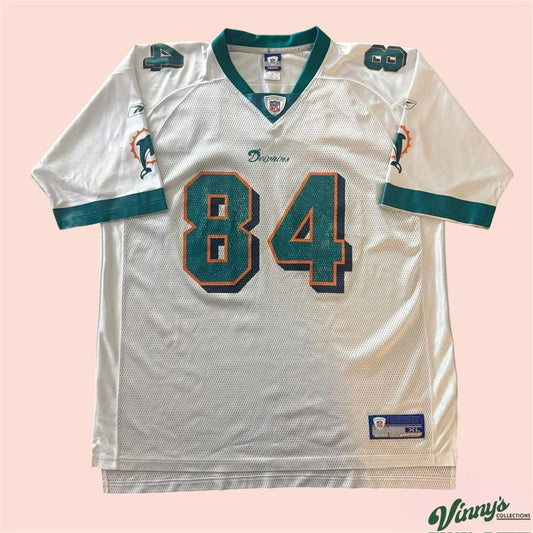 Vintage 00s NFL Reebok Miami Dolphins Chris Chambers Football Jersey Mens XL