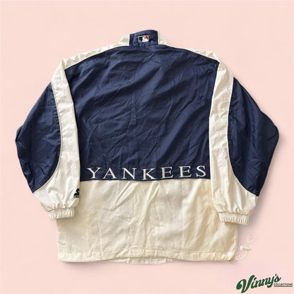 Vintage 90s Starter MLB New York Yankees Baseball Windbreaker Jacket Mens Medium