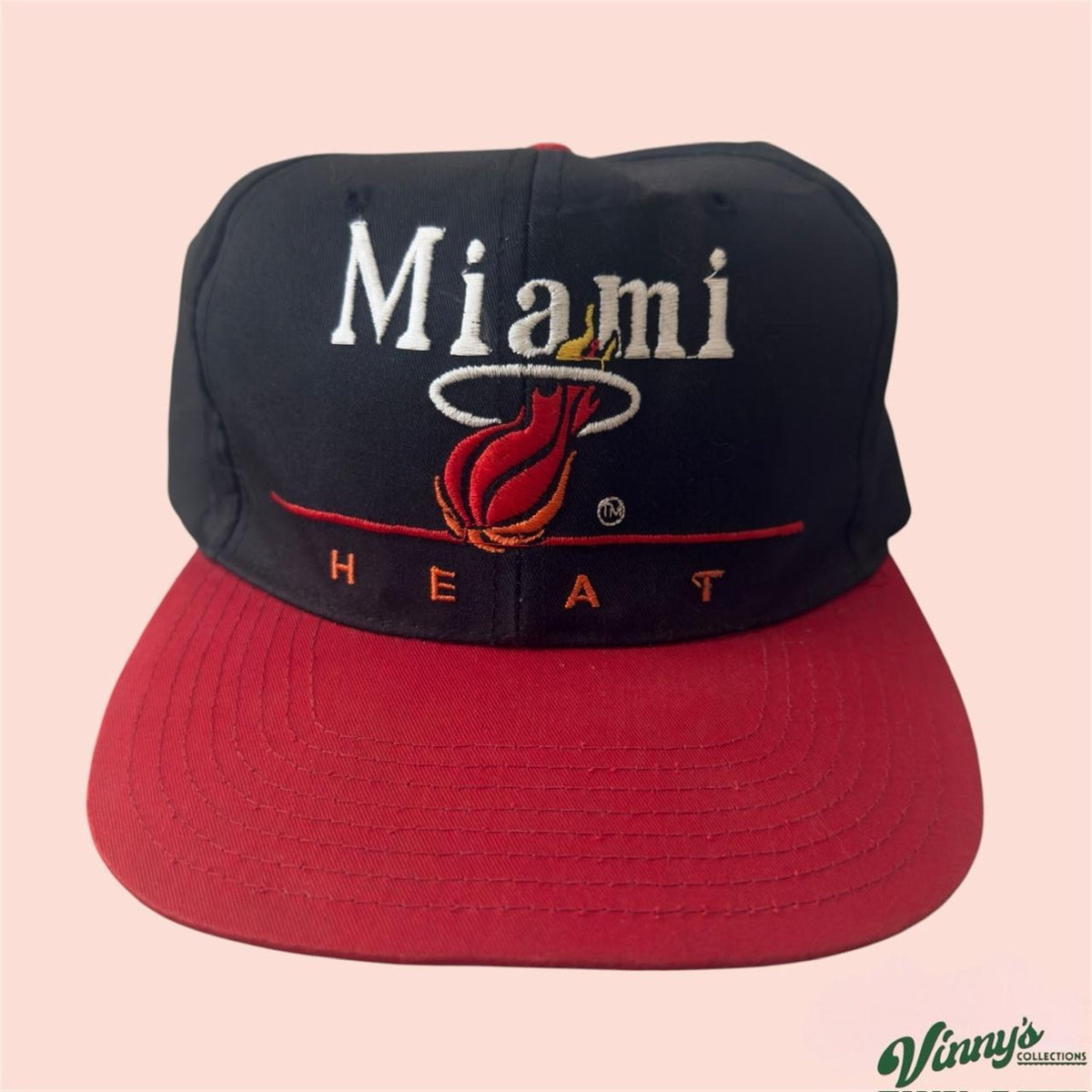 Vintage 90s Twins NBA Miami Heat Basketball Snapback Hat