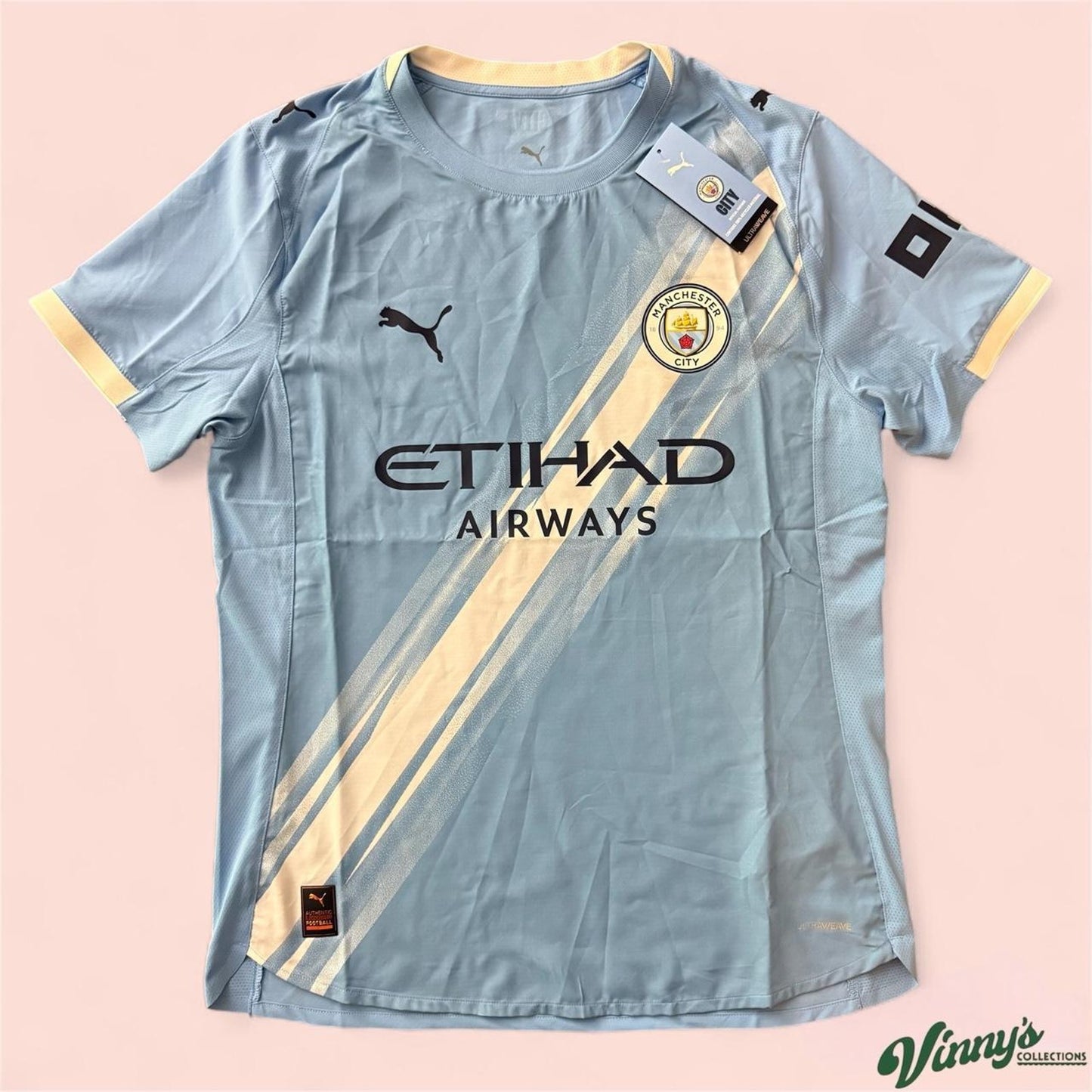 NWT 2025/26 Puma Manchester City Home Soccer Jersey Kit Mens Large