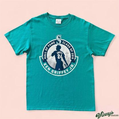 2016 MLB Seattle Mariners Ken Griffey Jr Hall Of Fame Baseball Shirt Mens Medium