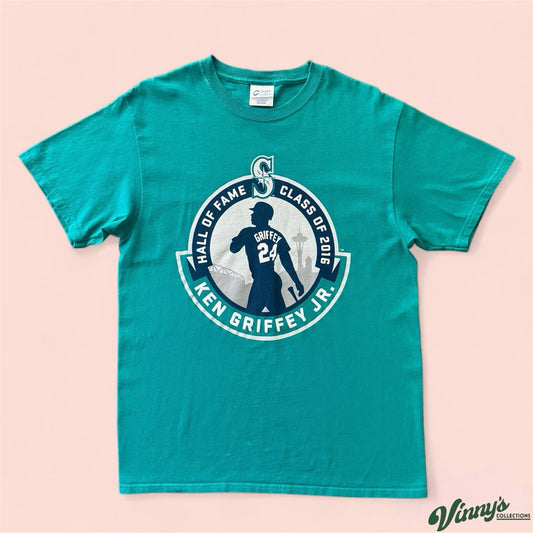 2016 MLB Seattle Mariners Ken Griffey Jr Hall Of Fame Baseball Shirt Mens Medium