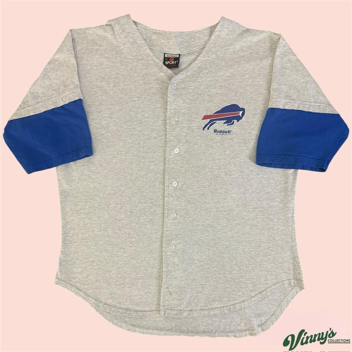 Vintage 90s Signal Sports NFL Buffalo Bills Jersey Shirt Mens XL