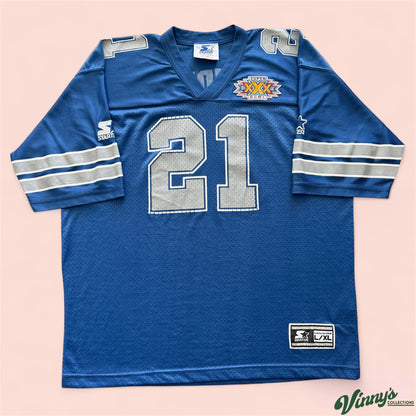 Vintage Starter NFL Dallas Cowboys Deion Sanders Football Jersey Youth XL